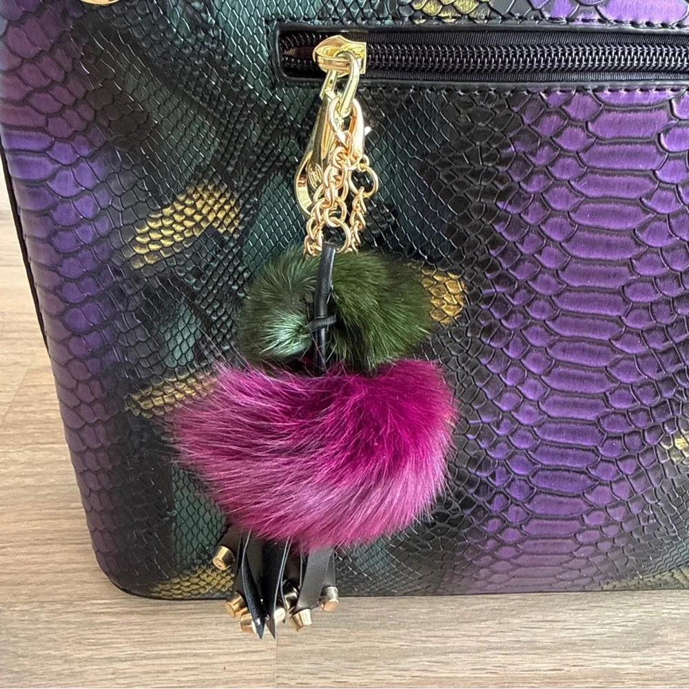 Fashion Tote Bag Snake Embossed - Picture 6 of 10